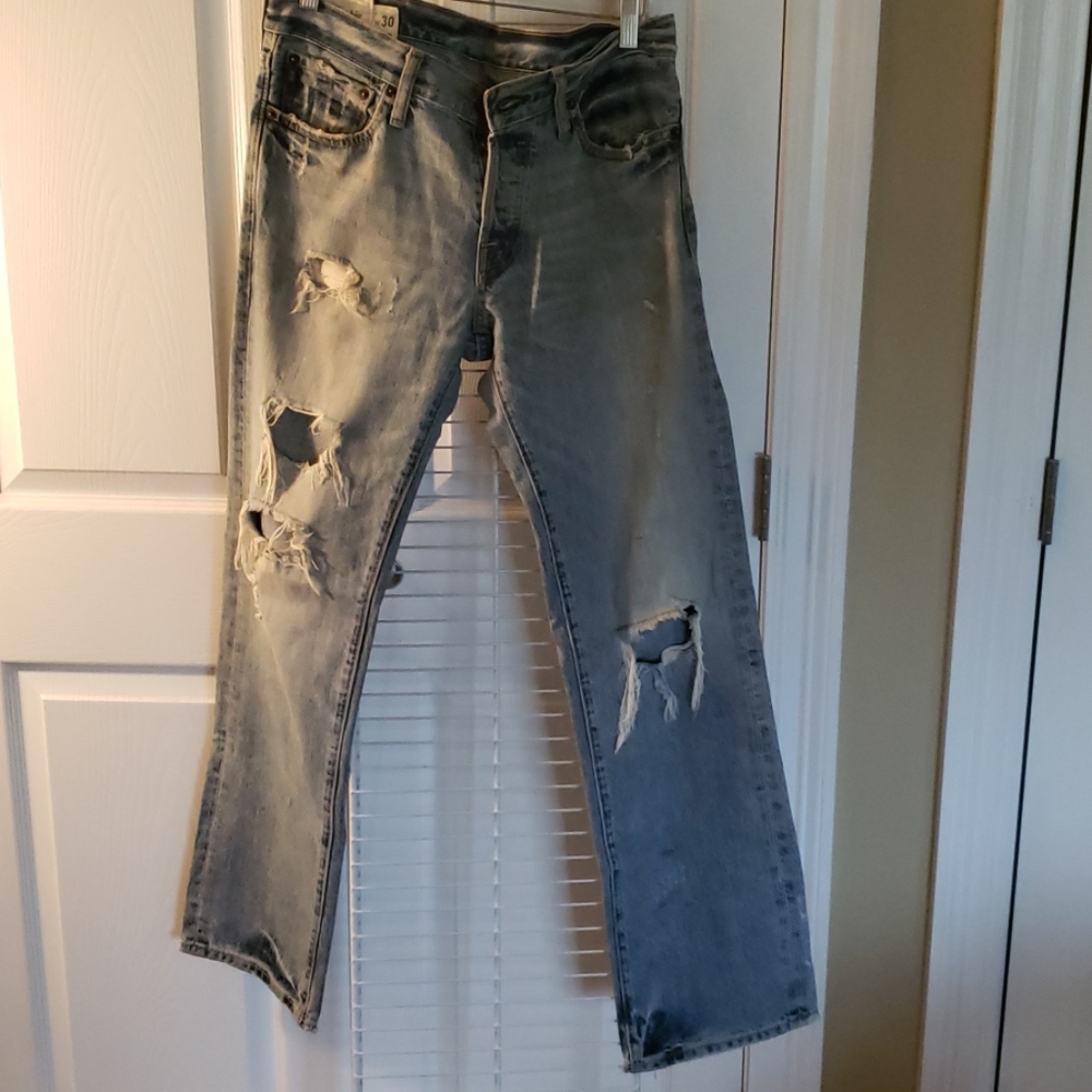 Men's Abercombie & Fitch Damaged Jeans